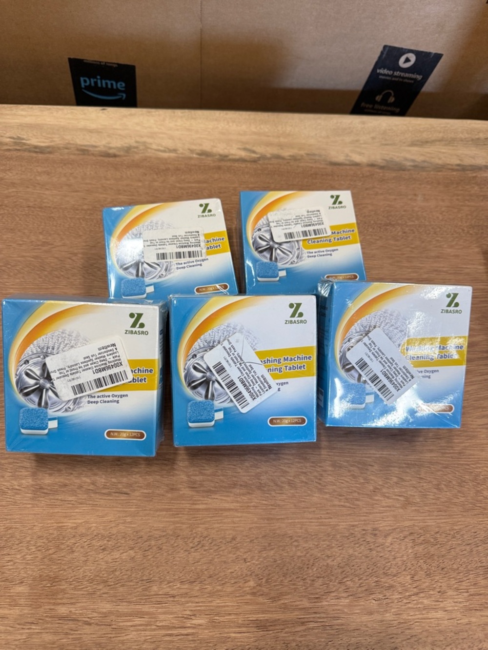 5 boxes of 12 Pack-60 total tablets.Blue & White Washing Machine Cleaning Tablet - Picture 5 of 5